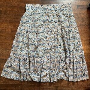 NIC+ZOE size 3X multi color maxi skirt